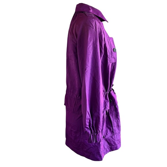 NWT: Armani Exchange Women's XS Purple Trench Coat (M526) - Picture 7 of 11